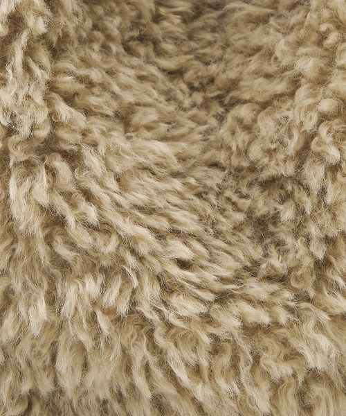 EARTH MADE(アースメイド)の「【WEB限定】【EARTH MADE】CURLY FUR MARCHEBAG ファーマルシェバッグ(トートバッグ・レディース・チャコールグレー/ベージュ・フリー)」の10枚目の写真