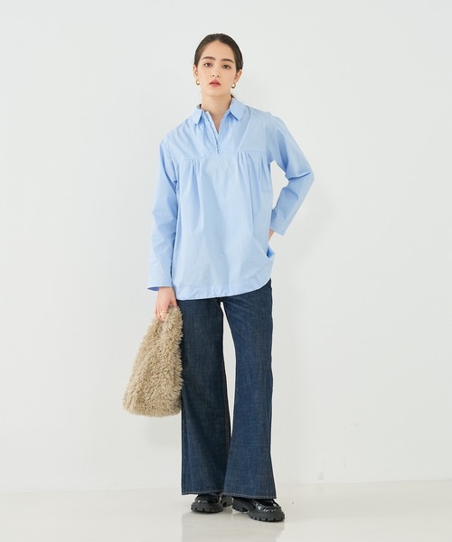 EARTH MADE(アースメイド)の「【WEB限定】【EARTH MADE】CURLY FUR MARCHEBAG ファーマルシェバッグ(トートバッグ・レディース・チャコールグレー/ベージュ・フリー)」の14枚目の写真
