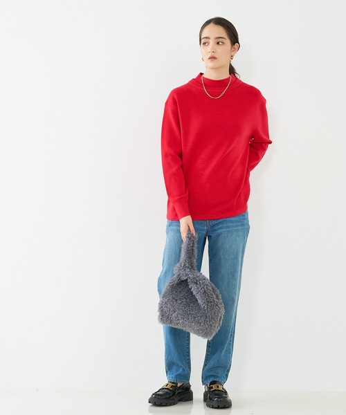 EARTH MADE(アースメイド)の「【WEB限定】【EARTH MADE】CURLY FUR MARCHEBAG ファーマルシェバッグ(トートバッグ・レディース・チャコールグレー/ベージュ・フリー)」の19枚目の写真