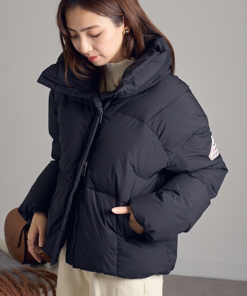 セール】【Pyrenex】HARMONIE CROP HWY044P スタンドカラー ダウン