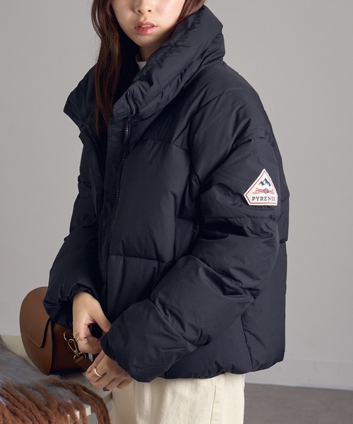 Pyrenex（ピレネックス）の「【Pyrenex】HARMONIE CROP HWY044P スタンドカラー ダウンジャケット（ダウンジャケット/コート・レディース・ブラック/カーキ/アイボリー・36/34/38/40）」の7枚目の写真