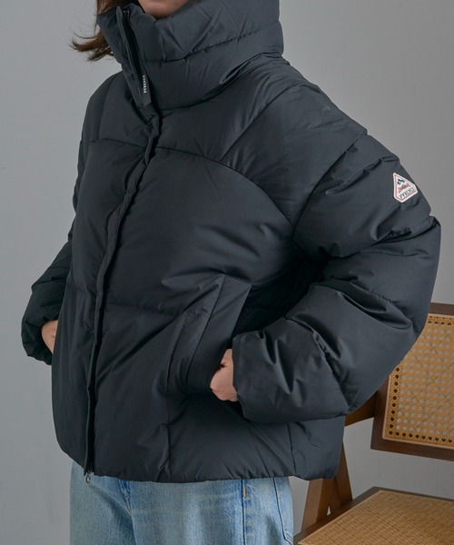 Pyrenex（ピレネックス）の「【Pyrenex】HARMONIE CROP HWY044P スタンドカラー ダウンジャケット（ダウンジャケット/コート・レディース・ブラック/カーキ/アイボリー・36/34/38/40）」の19枚目の写真