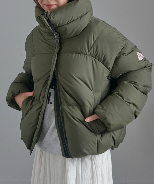 Pyrenex（ピレネックス）の「【Pyrenex】HARMONIE CROP HWY044P スタンドカラー ダウンジャケット（ダウンジャケット/コート・レディース・ブラック/カーキ/アイボリー・36/34/38/40）」の22枚目の写真