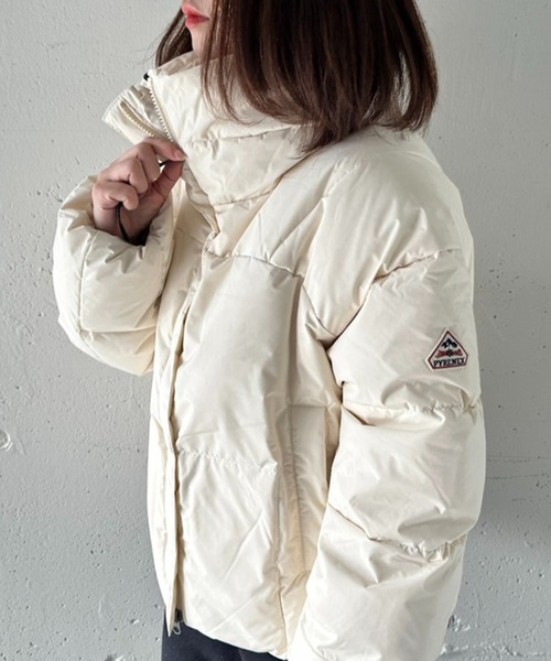 セール】【Pyrenex】HARMONIE CROP HWY044P スタンドカラー ダウン