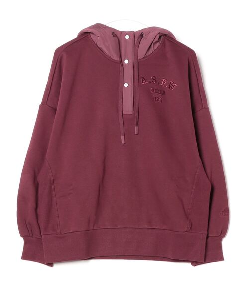 adidas（アディダス）の「アディダス adidas W CLG 裏起毛 スウェットフーディ（スウェット・レディース・バーガンディー/ブラック/ベージュ・M/L/S/XL）」の10枚目の写真