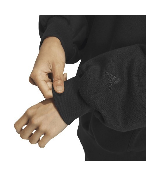 adidas（アディダス）の「アディダス adidas W CLG 裏起毛 スウェットフーディ（スウェット・レディース・バーガンディー/ブラック/ベージュ・M/L/S/XL）」の14枚目の写真