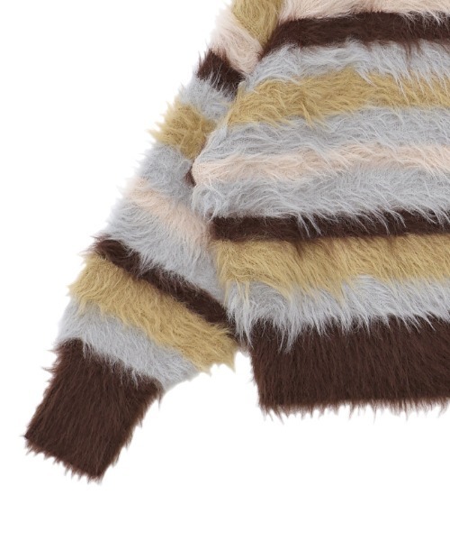 セール】マルチボーダーシャギーニット（ニット/セーター）｜select