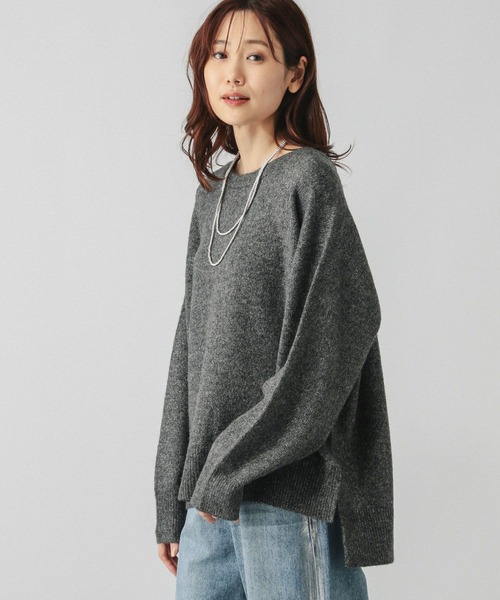 ふわ出品 セール】フワフワHugmeクルーラメ/115965（ニット/セーター