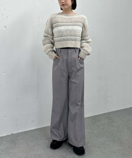 archives(アルシーヴ)の「タイトフレアスラックス(スラックス・レディース・グレー/ブラック/ブラウン・MEDIUM)」の5枚目の写真