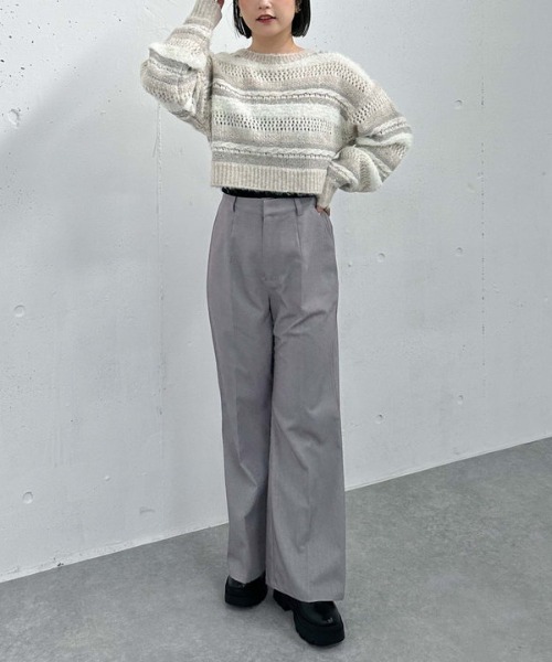 archives(アルシーヴ)の「タイトフレアスラックス(スラックス・レディース・グレー/ブラック/ブラウン・MEDIUM)」の6枚目の写真