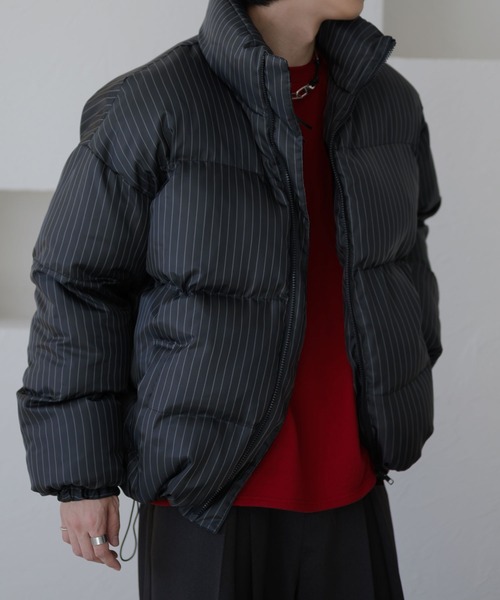 YOfficial ブルゾン セール】ピンストライプ中綿ブルゾン（ブルゾン）｜epnok