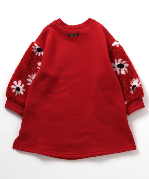 BREEZE（ブリーズ）の「【リンク】袖ボアワンピース（ワンピース・キッズ・ベージュ/レッド/ブラック・80/90/100/110/120/130/140）」の15枚目の写真