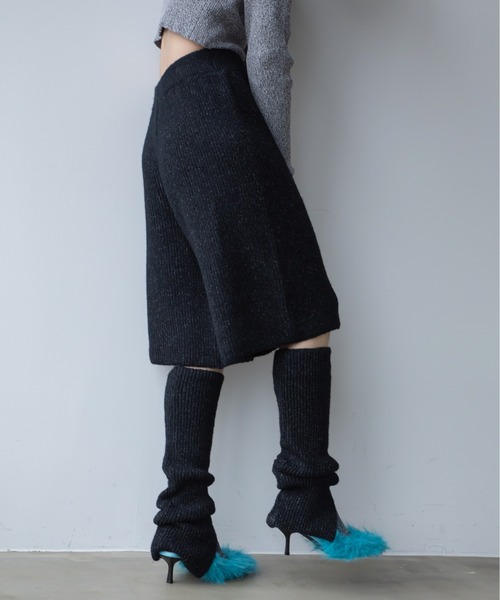 VACANCY（ヴァカンシー）の「スリット2wayリブニットパンツ/新色追加（その他パンツ・レディース・ボルドー/グレー/ブラック/オレンジ・FREE）」の8枚目の写真