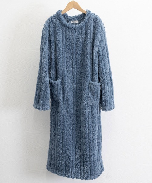 Miniministore（ミニミニストア）の「フリースワンピースパジャマ 冬レディース（ルームウェア/パジャマ・レディース・ラベンダー/モカ/ホワイト/ダークグレー/ブルーグレー/ピンク・FREE）」の17枚目の写真