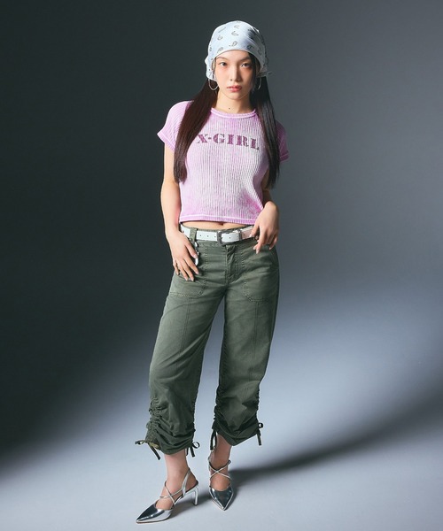 FADED RIB BABY TOP（Tシャツ/カットソー）｜X-girl（エックス