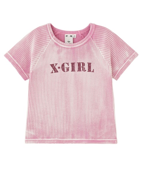 FADED RIB BABY TOP（Tシャツ/カットソー）｜X-girl（エックス