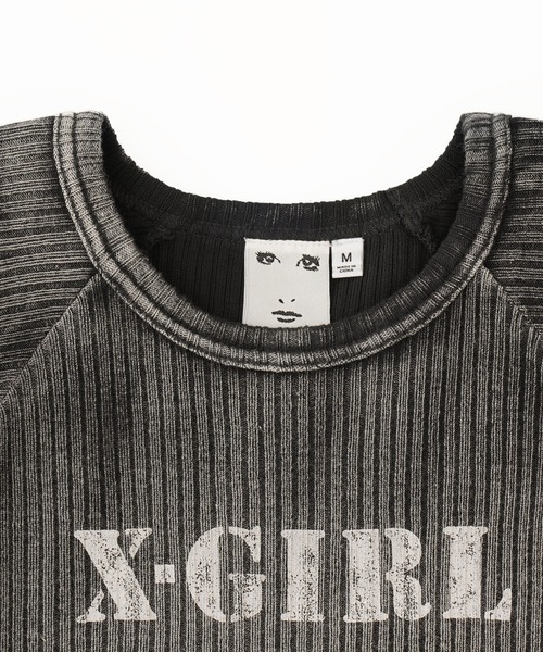 FADED RIB BABY TOP（Tシャツ/カットソー）｜X-girl（エックス