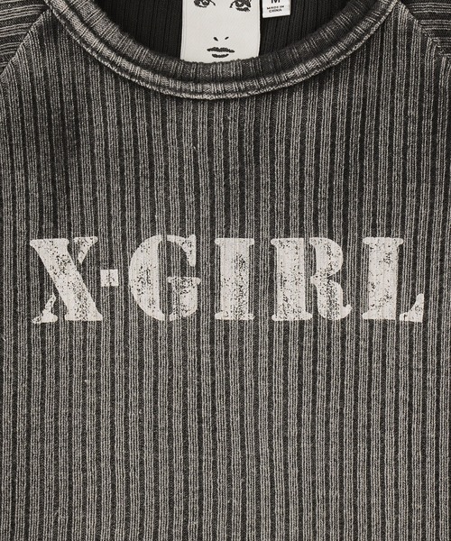 FADED RIB BABY TOP（Tシャツ/カットソー）｜X-girl（エックス