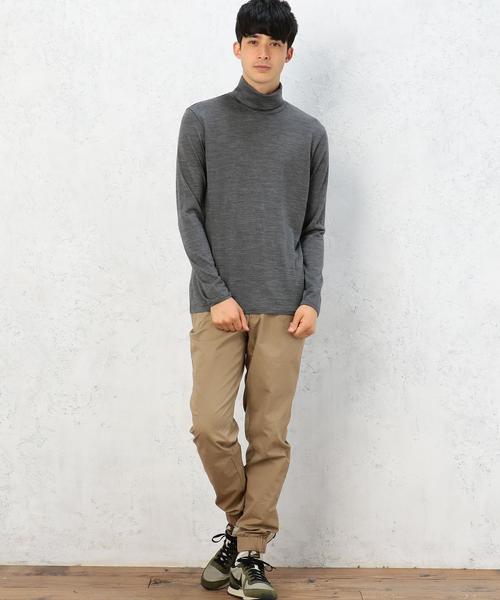 green label relaxing（グリーンレーベルリラクシング）の「MERINO OPTIMO タートルネックカットソー◆（Tシャツ/カットソー・メンズ・ホワイト/ブラック/ダークグレー・SMALL/X-LARGE/LARGE/MEDIUM）」の7枚目の写真