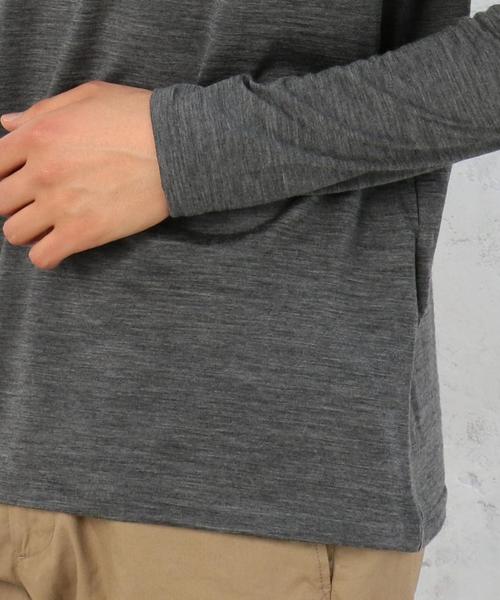 green label relaxing（グリーンレーベルリラクシング）の「MERINO OPTIMO タートルネックカットソー◆（Tシャツ/カットソー・メンズ・ホワイト/ブラック/ダークグレー・SMALL/X-LARGE/LARGE/MEDIUM）」の9枚目の写真