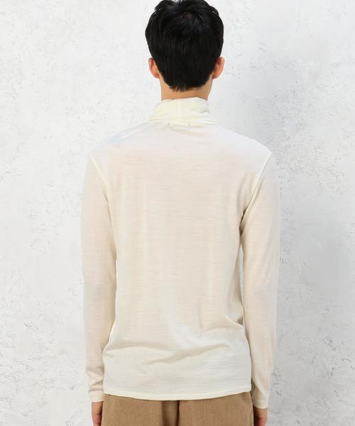 green label relaxing（グリーンレーベルリラクシング）の「MERINO OPTIMO タートルネックカットソー◆（Tシャツ/カットソー・メンズ・ホワイト/ブラック/ダークグレー・SMALL/X-LARGE/LARGE/MEDIUM）」の11枚目の写真