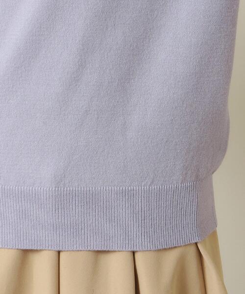 ITS'DEMO（イッツデモ）の「◆【吸湿発熱／薄手／マシンウォッシャブル】ハートネックニット（ニット/セーター・レディース・ブラック/ブルーグリーン/ライトイエロー系/アイボリー/サックスブルー・00）」の10枚目の写真