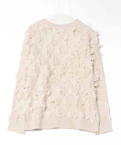 チチカカ(チチカカ)の「モシャモシャニットプルオーバー(ニット/セーター・レディース・ボルドー/ライトグレー/ブラック・FREE)」の19枚目の写真