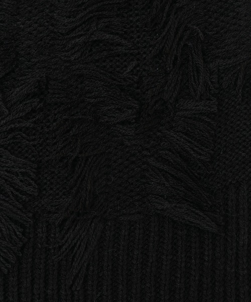 チチカカ(チチカカ)の「モシャモシャニットプルオーバー(ニット/セーター・レディース・ボルドー/ライトグレー/ブラック・FREE)」の14枚目の写真