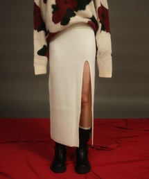 ACLENT（アクレント）の「フロントスリットニットロングスカート（スカート）」