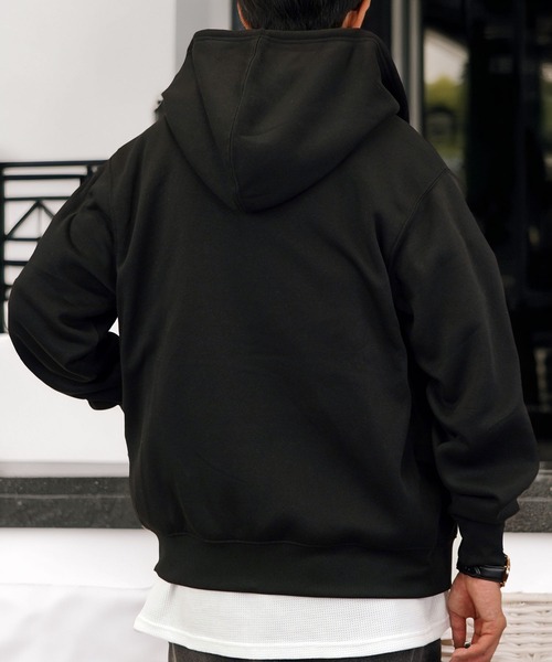 Burner（バーナー）の「【GROOVY STORE】ZIPパーカー 裏起毛（パーカー・メンズ・モカ/スミクロ/ブラック/ネイビー/ホワイト×グレー/杢グレー・LL/M/L）」の20枚目の写真