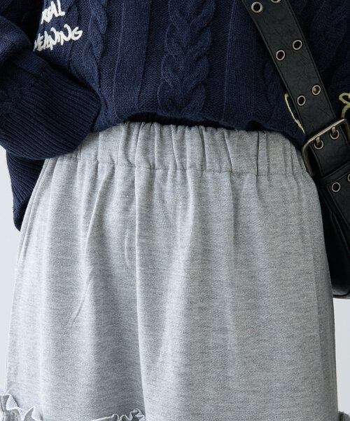 【セール】【ラメ生地】フリルティアードスカート（スカート）｜w closet（ダブルクローゼット）