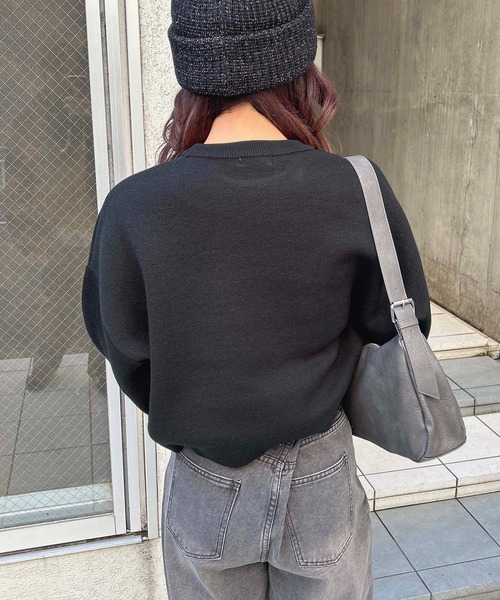 『DSQUARED2』　ニット　ショート丈　伸縮性　イタリア製　ネイビー　【M】 WISH FOR EVER セーター ニット ASSORT DESIGN SHORT KNIT