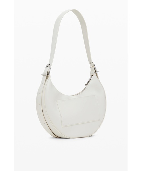 Desigual（デシグアル）の「パンチング加工フェイクレザーミディアムホーボーバッグ（ショルダーバッグ・レディース・ホワイト/ブラウン・FREE）」の7枚目の写真