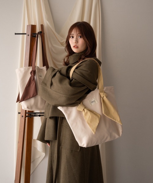 mideal(マイディール)の「tote bag /トートバッグ(トートバッグ・レディース・ブラウン/ベージュ・FREE)」の3枚目の写真