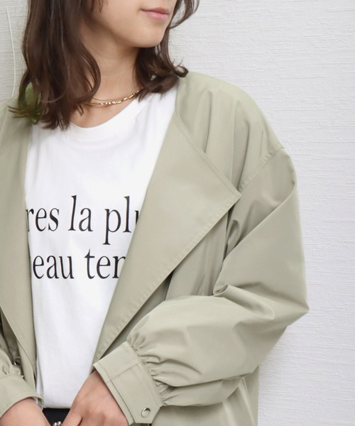 libelle more(リベル モア)の「E/ツイル ウエストドロストギャザーロングコート(その他アウター・レディース・ライトカーキ/ネイビー/モカ/グレイッシュベージュ/ブラック・L/M)」の21枚目の写真