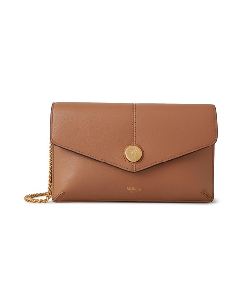 プレススタッズ ポシェット オン チェーン Press Stud Pochette on Chain（ショルダーバッグ）｜Mulberry（マルベリー）