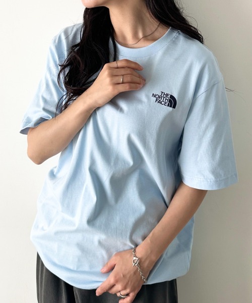 THE NORTH FACE（ザノースフェイス）の「国内未発売 THE NORTH FACE(ザ・ノースフェイス)/ワンポイントロゴ 半袖 コットン Tシャツ/M'S COTTON BASIC S/S R/TEE（Tシャツ/カットソー・レディース・ホワイト/ブラウン/グリーン/サンドベージュ/ブラック/ピンク/ネイビー/ミント/パープル/ライトブルー/チャコールグレー/ラベンダー/ダークネイビー/ブルー系その他/グレー・S/M/L/XL/XXL）」の11枚目の写真