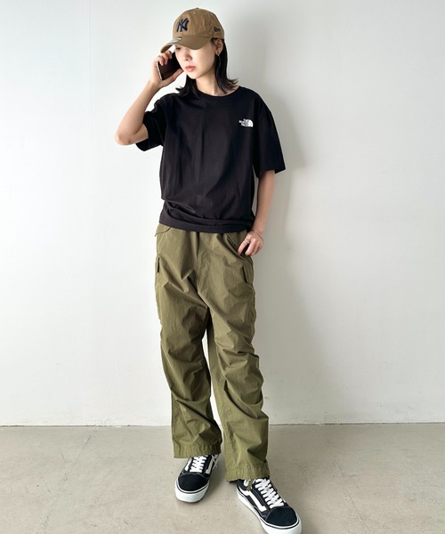 THE NORTH FACE(ザノースフェイス)の「国内未発売 THE NORTH FACE(ザ・ノースフェイス)/ワンポイントロゴ 半袖 コットン Tシャツ/M'S COTTON BASIC S/S R/TEE(Tシャツ/カットソー・レディース・ホワイト/ブラウン/グリーン/サンドベージュ/ブラック/ピンク/ネイビー/ミント/パープル/ライトブルー/チャコールグレー/ラベンダー・S/M/L/XL/XXL)」の21枚目の写真