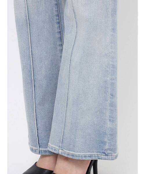 値下げしました！GYDA BACK リボンデニムロンパース GYDA BACKリボンデニムロンパース（アイスブルー