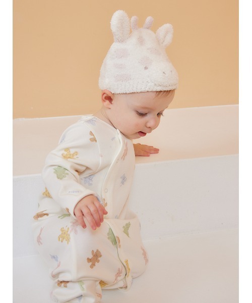 gelato pique（ジェラートピケ）の「【BABY】パウダーキリンキャップ（その他ベビー用品・キッズ・ピンク・FREE）」の3枚目の写真