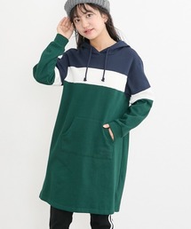 QUNTSTYLE | 裏起毛切替パーカーワンピース（女の子）(ワンピース)