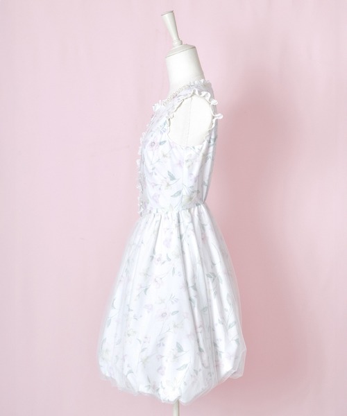mellfy memory(メルフィーメモリー)の「Blooming butterfly balloon ワンピース(ワンピース・レディース・ホワイト・Mサイズ/long/Mサイズ/mini/Sサイズ/long/Sサイズ/mini)」の3枚目の写真