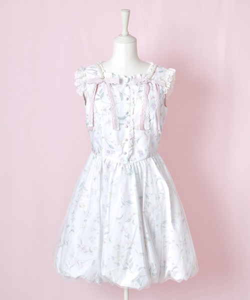 mellfy memory(メルフィーメモリー)の「Blooming butterfly balloon ワンピース(ワンピース・レディース・ホワイト・Mサイズ/long/Mサイズ/mini/Sサイズ/long/Sサイズ/mini)」の11枚目の写真
