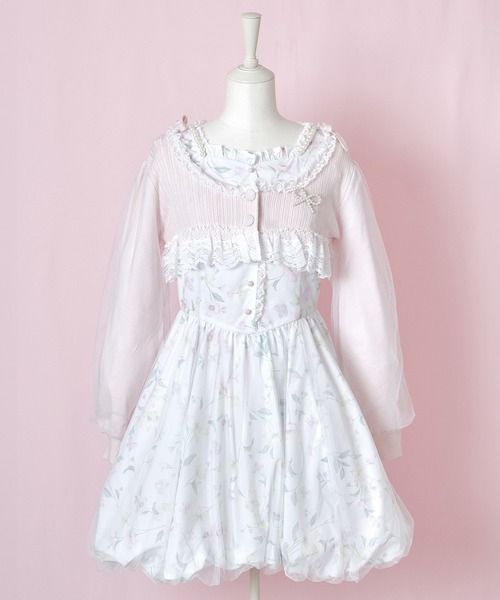mellfy memory(メルフィーメモリー)の「Blooming butterfly balloon ワンピース(ワンピース・レディース・ホワイト・Mサイズ/long/Mサイズ/mini/Sサイズ/long/Sサイズ/mini)」の14枚目の写真