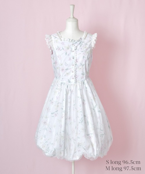 mellfy memory(メルフィーメモリー)の「Blooming butterfly balloon ワンピース(ワンピース・レディース・ホワイト・Mサイズ/long/Mサイズ/mini/Sサイズ/long/Sサイズ/mini)」の13枚目の写真