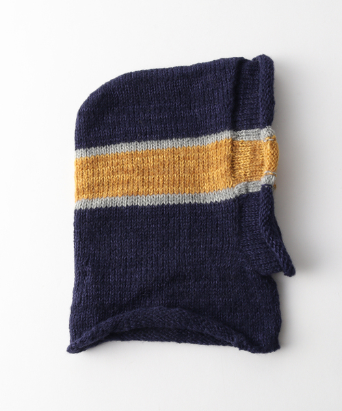 SUBLIME(サブライム)の「【SUBLiME/サブライム】HAND KNIT LINE BALACLAVA / SB243-0601(ニットキャップ/ビーニー・メンズ・ネイビー/ブルー系その他/ライトグリーン/ブラック・FREE)」の11枚目の写真