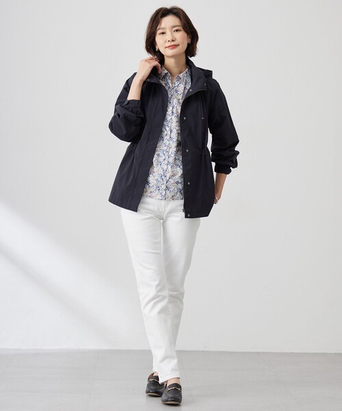 J.PRESS Ladies(J.プレス レディス)の「【撥水・洗える】Artirosa テントライン ショート丈 コート(その他アウター・レディース・ブラウン系1/ネイビー系/ベージュ系/アイボリー系・S/XS)」の19枚目の写真