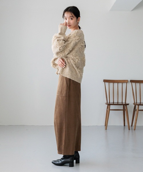 LOWRYS FARM（ローリーズファーム）の「ループジャガードプルオーバー 286883（ニット/セーター・レディース・ベージュ/グレー/ブラウン・FREE）」の11枚目の写真