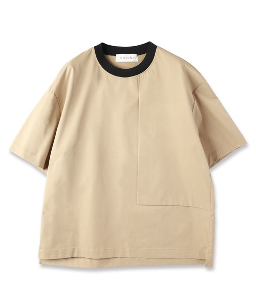 CULLNI（クルニ）の「High Count Stretch Twill Asymmetrical Pullover（Tシャツ/カットソー・メンズ・ネイビー/ブラック/オフホワイト・1/2/0）」の8枚目の写真