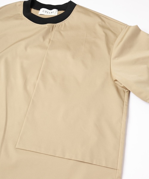 CULLNI（クルニ）の「High Count Stretch Twill Asymmetrical Pullover（Tシャツ/カットソー・メンズ・ネイビー/ブラック/オフホワイト・1/2/0）」の9枚目の写真